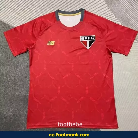 Fotballdrakt São Paulo 2025/2026 rød – Offisiell drakt med navn, barn/voksen