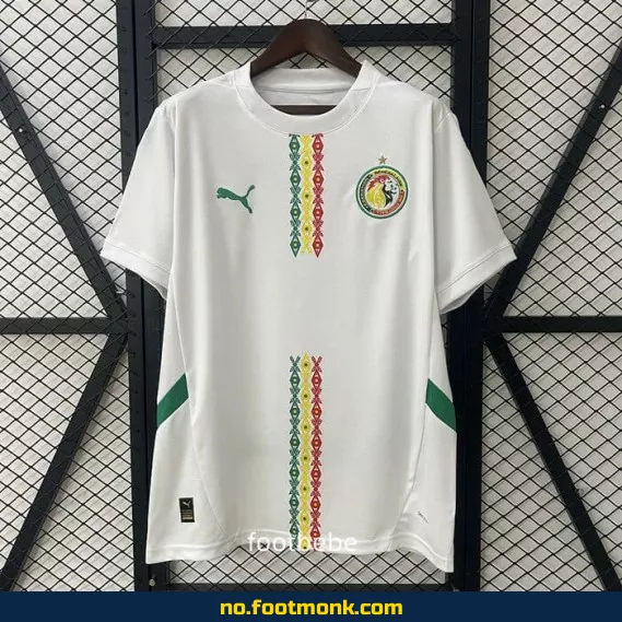 Senegal hjemmedrakt 2024-2025 hvit – Offisiell fotballdrakt for barn og voksne | Kjøp fotballdrakter på nett