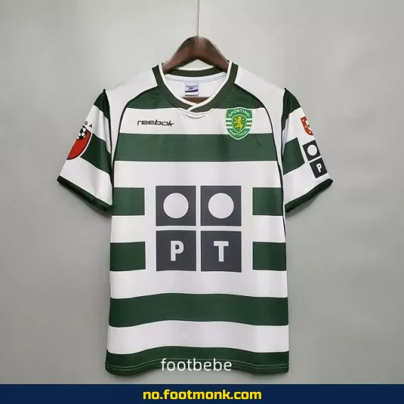 Maillot Sporting CP Vintage 2001-2003 Hjemmebanetrøye