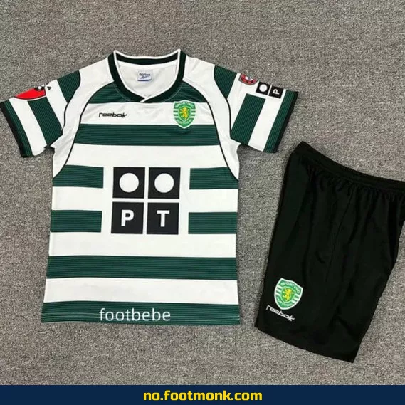 Sporting CP Vintage Hjemmedrakt 2001-2003 for Barn – Autentisk Fotballdrakt