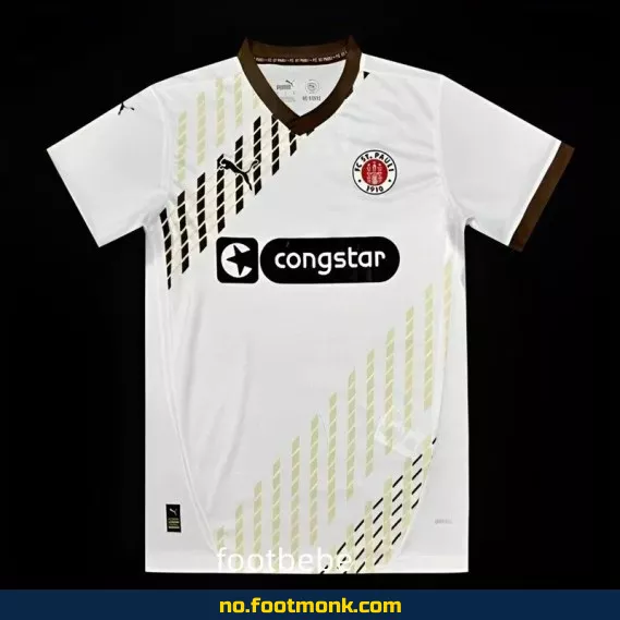 St. Pauli 2024/2025 bortedrakt hvit – Offisiell fotballdrakt – Kjøp nå
