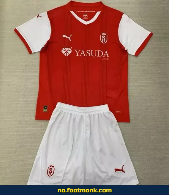 Stade de Reims Hjemmedrakt for Barn 2024-2025 – Kjøp Offisiell Fotballdrakt for Barn på Nett