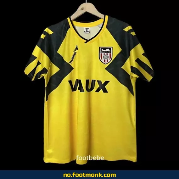 Vintage Sunderland fotballdrakt 1992-1993 eksteriør gul - Autentisk fotballtrøye