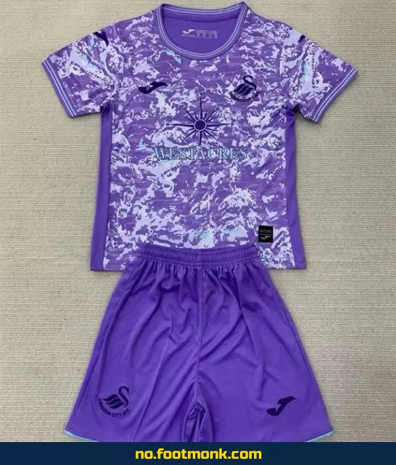 Swansea City Fotballdrakt 2024/2025 Tredje Violet Barn – Offisiell Klubbdrakt