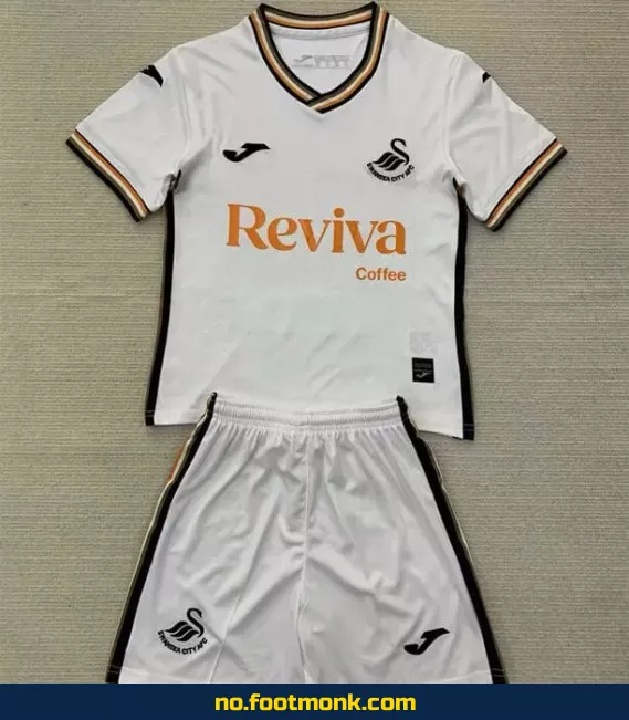 Swansea City hjemmedrakt 2024-2025 for barn – Hvit fotballdrakt