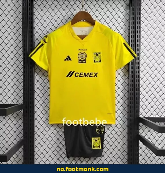 UANL Tigres Barn Fotballdrakt 2024/2025 Gul – Offisiell, Authentic, Billig Fotballdrakt til Salgs