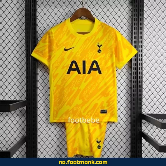 Tottenham fotballdrakt for barn 2024-2025 – gul | Offisiell drakt | Fotballtrøye med navn | Billige fotballdrakter