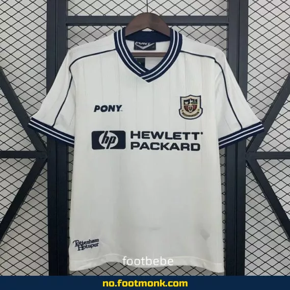 Tottenham Vintage Fotballdrakt 1997-1999 Hjemme – Offisiell Klubbtrøye for Voksne og Barn