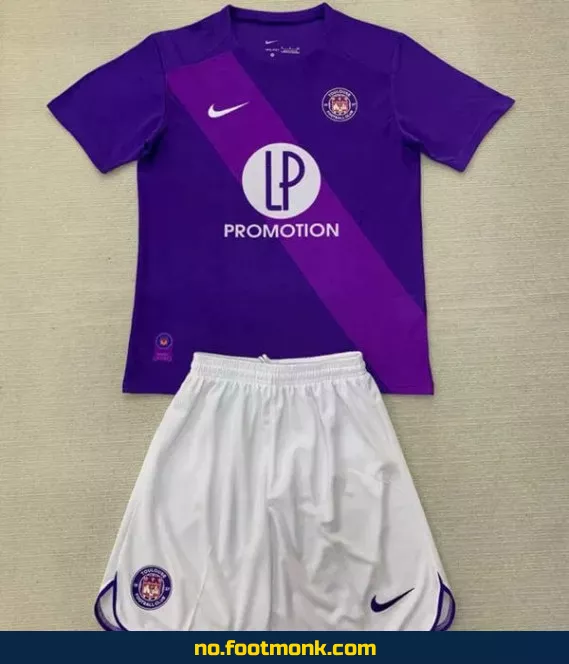 Toulouse FC Hjemmedrakt 2024/2025 for Barn – Lilla | Offisiell Fotballdrakt | Fotballtrøye med Navn | Barnedrakt | Fotballdrakter på Nett