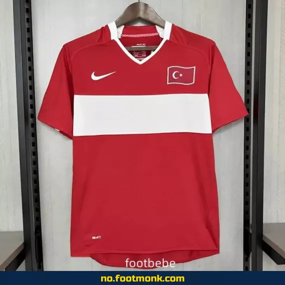 Autentisk Tyrkia Vintage Fotballdrakt 2008 Hjemme – Fotballtrøye med Trykk