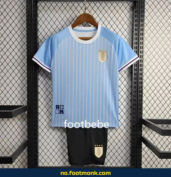Uruguay hjemmedrakt 2024 for barn – offisiell fotballdrakt i blå