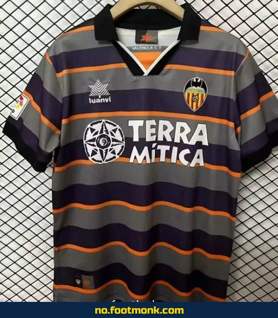 Valencia Vintage Fotballdrakt 1999-2000 (Tredjedrakt) – Autentisk Retro Fotballtrøye