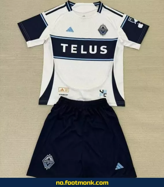 Vancouver Whitecaps barnedrakt 2025-2026 hvit – Offisiell fotballdrakt for barn – Kjøp billige fotballdrakter online