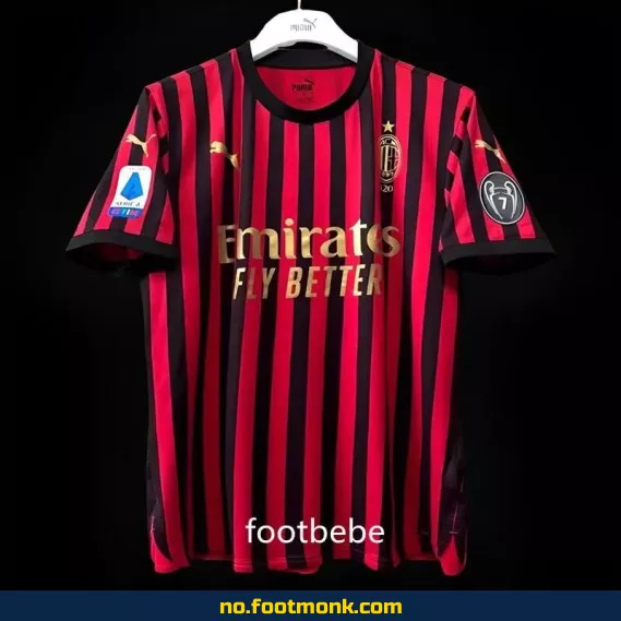AC Milan Vintage Fotballdrakt 2019 – Hjemmedrakt 120-årsjubileum – Offisiell Fotballtrøye for Voksne og Barn