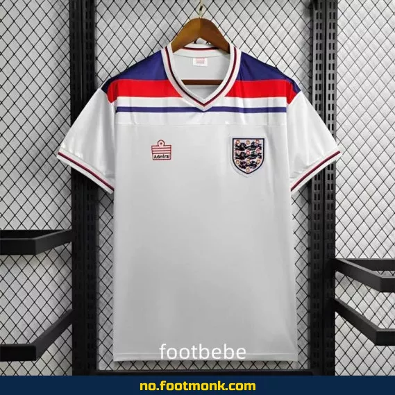 Vintage Englands hjemmedrakt 1982 – Hvit fotballdrakt for voksne og barn – Autentisk fotballtrøye med trykk – Nettbutikk