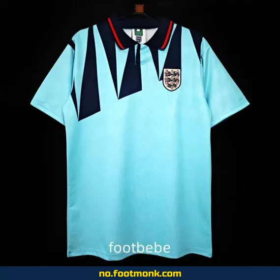 Vintage Englands drakt 1992 tredje trøye blå – Autentisk fotballdrakt for voksne og barn