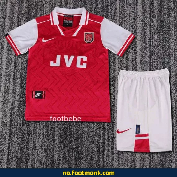 Vintage Arsenal Hjemmedrakt 1996-1997 for Barn – Fotballdrakt for Barn, Authentisk Fotballtrøye, Offisiell Klubbdrakt