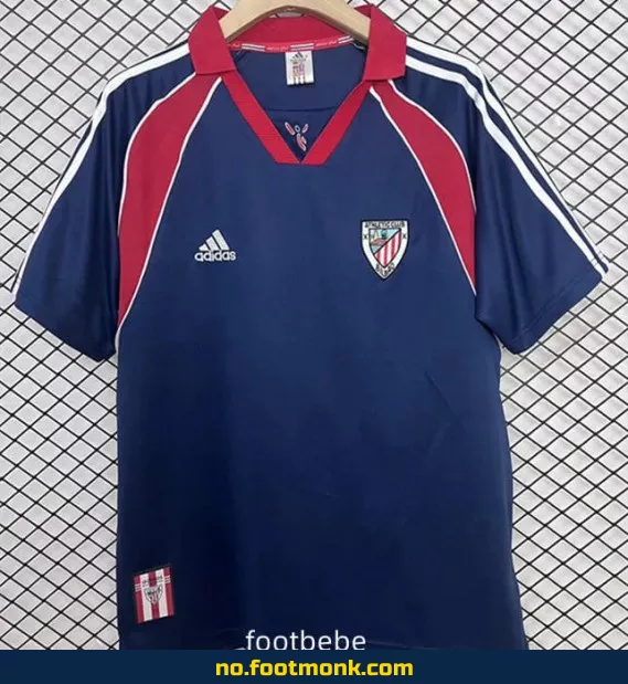 Authentisk Vintage Athletic Bilbao Fotballdrakt 1999-2000 (Borte) – Kjøp Offisiell Fotballdrakt på Nett