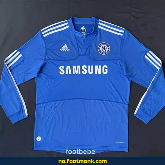 Vintage Chelsea Hjemmedrakt 2009-2010 Langermet Fotballdrakt – Autentisk Fotballtrøye