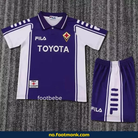 Vintage Fiorentina Hjemmedrakt 1999-2000 for Barn – Autentisk Fotballdrakt