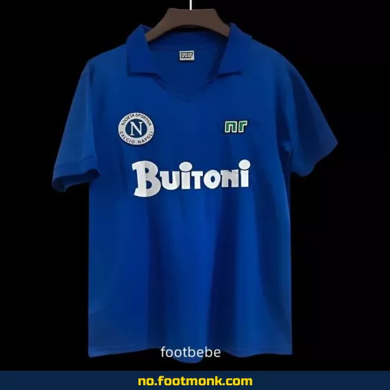 Vintage Napoli Fotballdrakt 1985-1986 Hjemmebane – Autentisk Fotballtrøye