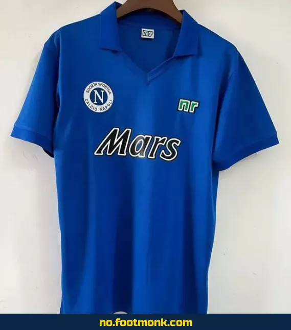 Vintage Napoli Hjemmedrakt 1990 – Fotballdrakt fra 1990-tallet, Authentisk Klubbtrøye, Fotballdrakter for Voksne og Barn