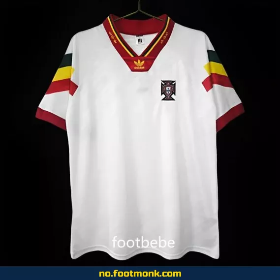 Vintage Portugal Fotballdrakt 1992-1994 Hjemmebane – Hvit – Autentisk Fotballtrøye