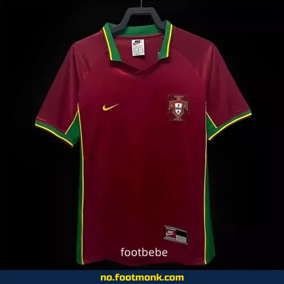 Portugal Vintage Fotballdrakt 1998 Hjemme – Autentisk Fotballtrøye