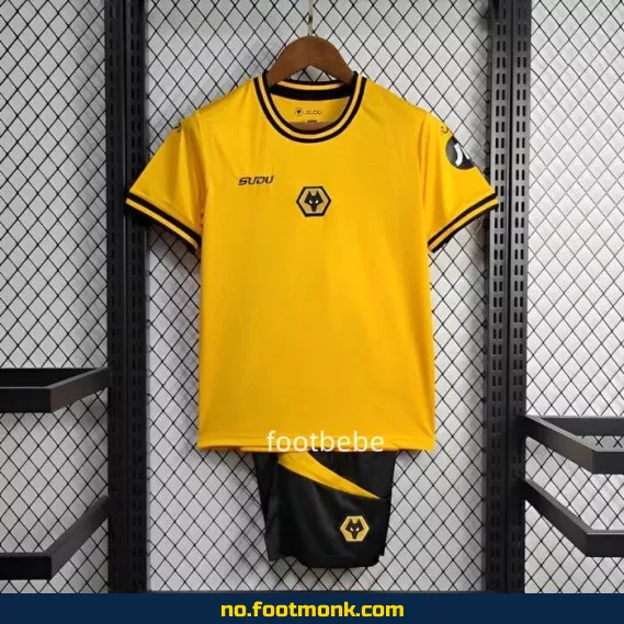 Wolverhampton Wanderers hjemmedrakt for barn 2024-2025 – Fotballdrakt barn, offisiell drakt, fotballtrøye