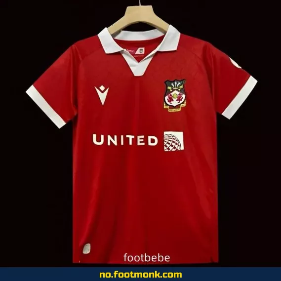 Wrexham hjemmedrakt 2024/2025 rød – Offisiell fotballdrakt | Kjøp nå