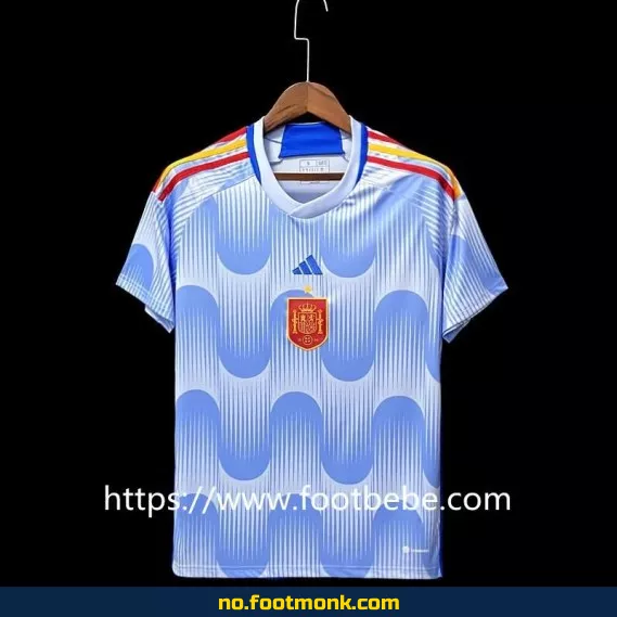 Spanias eksterne fotballdrakt til VM 2022 – Offisiell fotballtrøye for voksne og barn