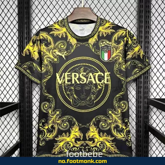 Italiensk fotballdrakt 2024 Versace – Svart | Offisiell drakt | Fotballdrakter for voksne og barn