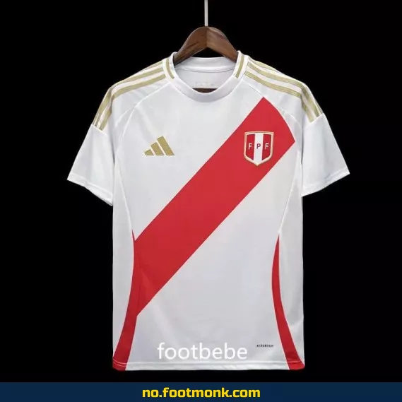 Peru hjemmedrakt 2024 – Hvit fotballdrakt for voksne og barn | Offisiell drakt | Kjøp nå