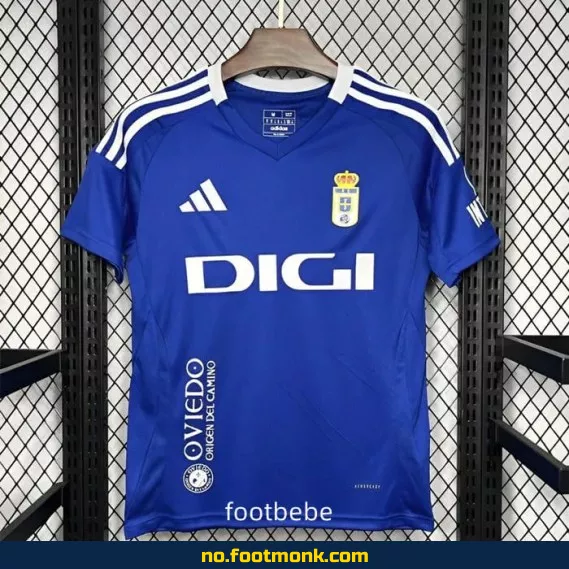 Real Oviedo hjemmedrakt 2024-2025 – Offisiell fotballdrakt for voksne og barn | Kjøp fotballtrøye på nett