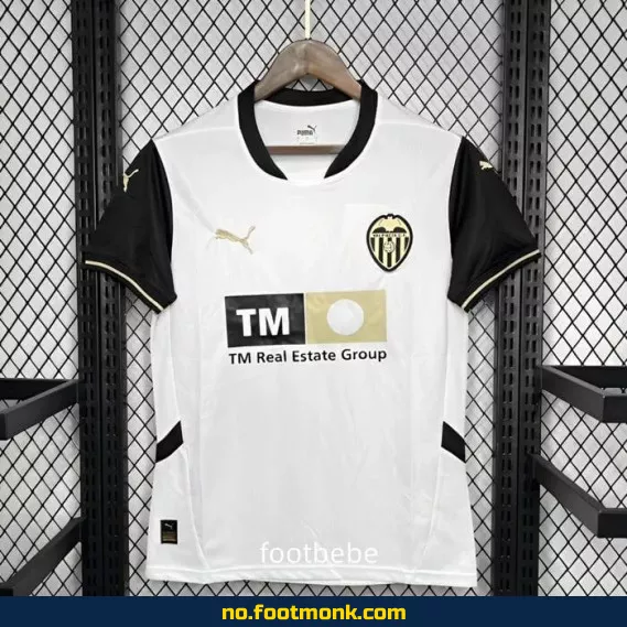 Valencia hjemmedrakt 2024/2025 – Hvit fotballdrakt for barn og voksne | Offisiell nettbutikk