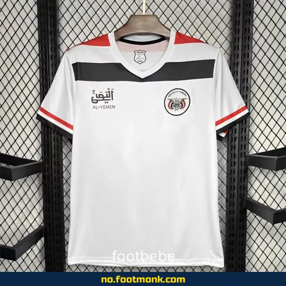 Yemen 2024-2025 hjemmefotballdrakt – Hvit fotballtrøye for barn og voksne | Offisiell drakt | Kjøp billige fotballdrakter online
