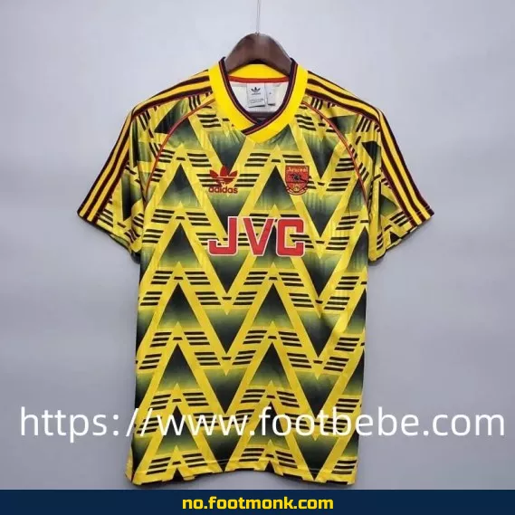 Vintage Arsenal fotballdrakt 1991-1993 (bortedrakt) – Autentisk fotballtrøye for voksne/barn