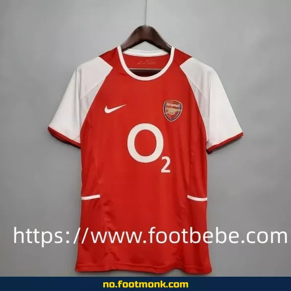 Vintage Arsenal hjemmedrakt 2002-2004 – Autentisk fotballdrakt for voksne og barn