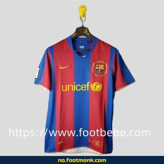 Vintage FC Barcelona hjemmedrakt 2007-2008 – Autentisk fotballdrakt for voksne og barn – Kjøp billige fotballdrakter på nett