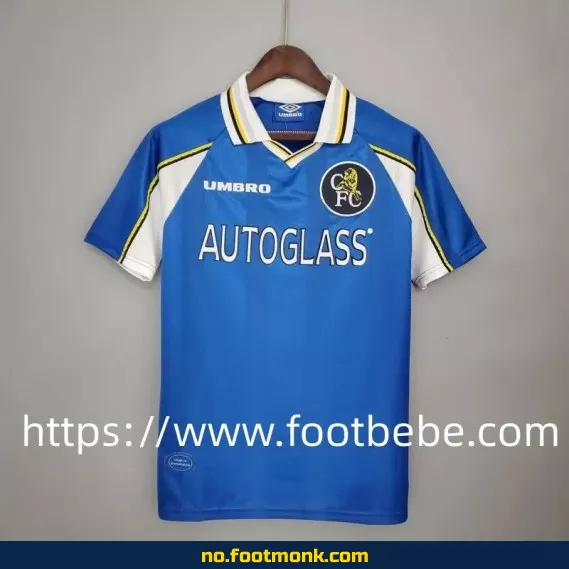 Vintage Chelsea hjemmedrakt 1997-1999 (blå) – Autentisk fotballdrakt for voksne og barn – Kjøp nå i nettbutikken!