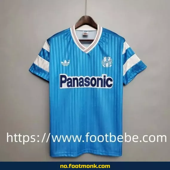 Vintage Olympique Marseille fotballdrakt 1990-1991 borte (ekte, offisiell replica) – Kjøp billige fotballtrøyer online