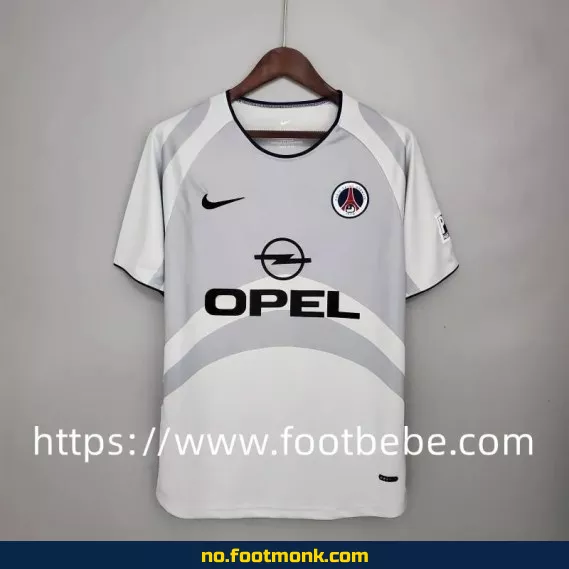 Vintage PSG fotballdrakt 2001-2002 (hjemmebane, hvit) – Autentisk fotballtrøye for voksen/barn – Kjøp billige fotballdrakter online