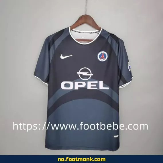 Vintage PSG fotballdrakt 2001-2002 (tredje trøye, grå) – Autentisk fotballtrøye for voksne/barn – Kjøp billige fotballdrakter online