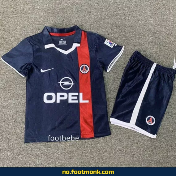 Vintage PSG hjemmedrakt for barn 2001-2002 – Autentisk fotballdrakt