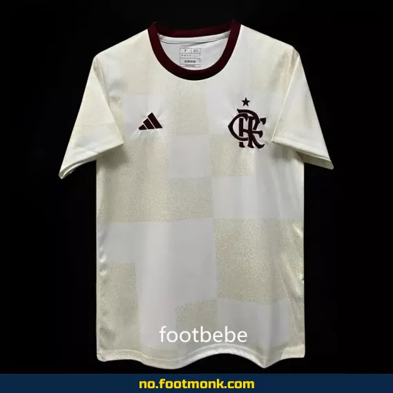 Flamengo fotballdrakt 2024-2025 Hvit – Offisiell drakt, fotballtrøye for barn og voksne