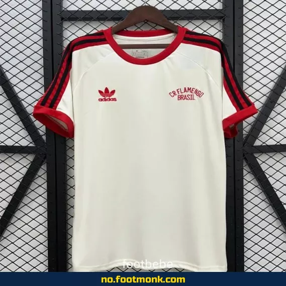 Flamengo retro fotballdrakt 2025-2026 hvit – Offisiell drakt for barn og voksne | Kjøp nå