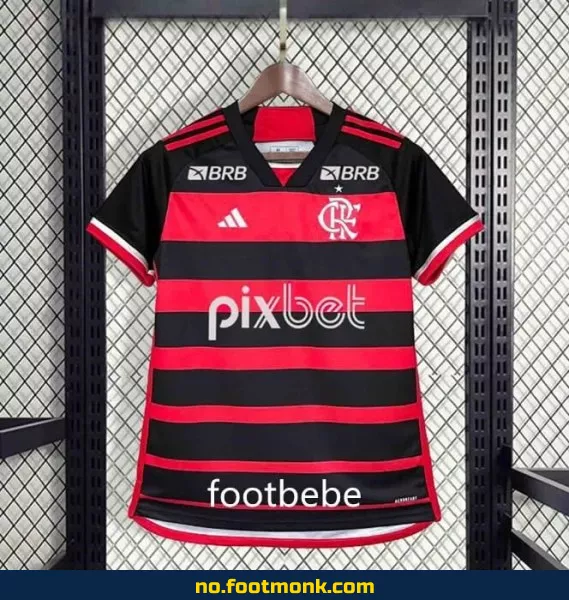 Flamengo hjemmedrakt 2024/2025 for kvinner med sponsor – Fotballdrakt nettbutikk