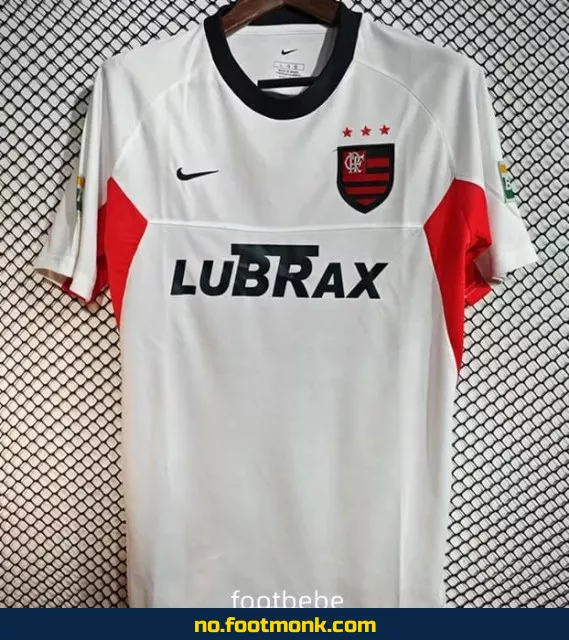 Flamengo Vintage 2001 bortedrakt hvit – Offisiell fotballdrakt, fotballtrøye for voksne og barn