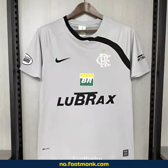 Vintage Flamengo fotballdrakt 2008-2009 (grå) – Autentisk fotballtrøye