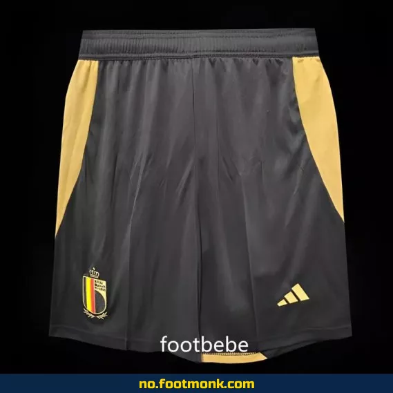 Belgia Euro 2024 fotballshorts i svart – offisiell drakt